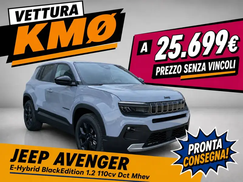 Jeep Avenger E-Hybrid BlackEdition 1.2 110cv Dct Mhev - KMØ