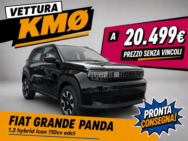 Fiat Grande Panda 1.2 hybrid Icon 110cv edct - PACK TECH - KMØ