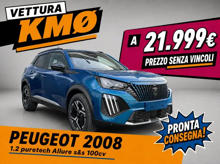 Peugeot 2008 1.2 puretech Allure s&s 100cv - KMØ