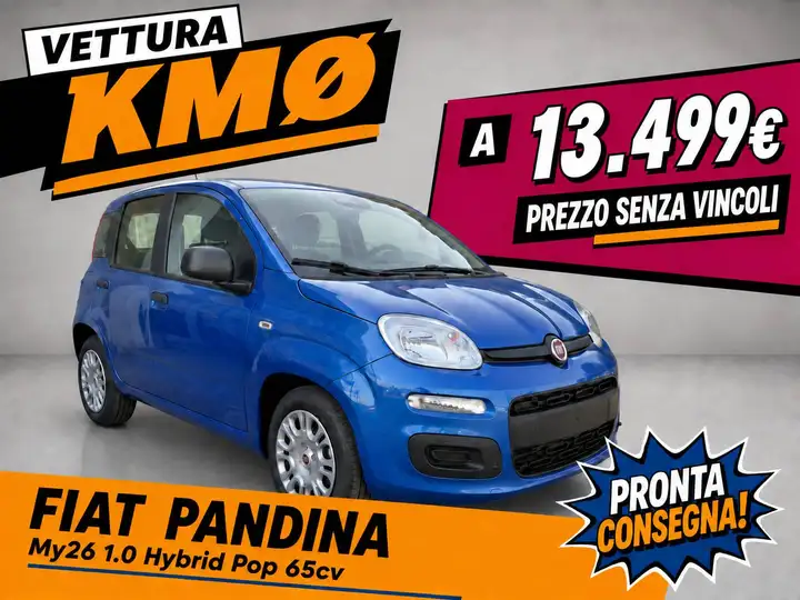 Fiat Pandina 1.0 hybrid Pop s&s 65cv - KMØ 09/2026