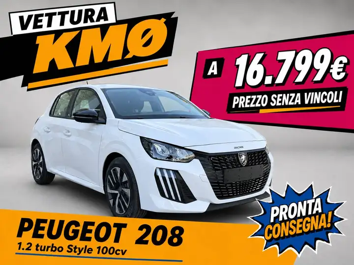 Peugeot 208 1.2 turbo Style 100cv - KMØ