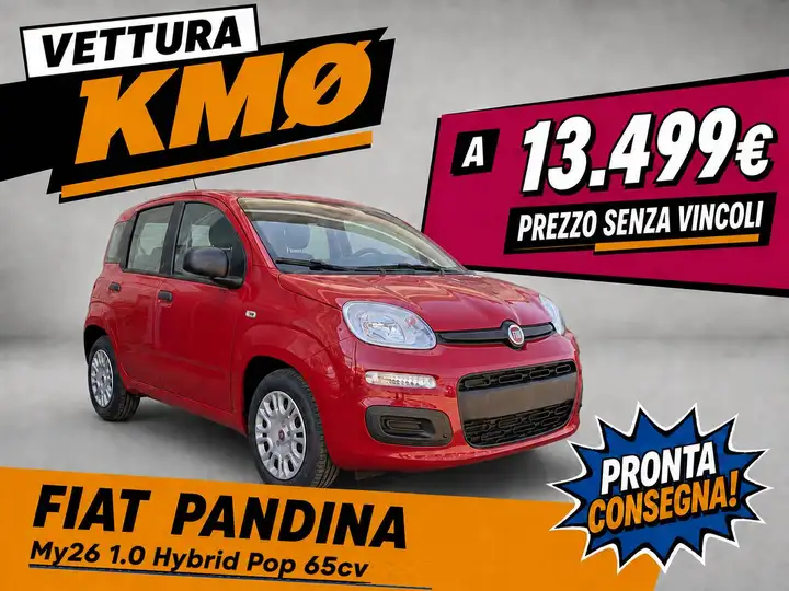 Fiat Pandina 1.0 hybrid Pop s&s 65cv - KMØ 09/2026